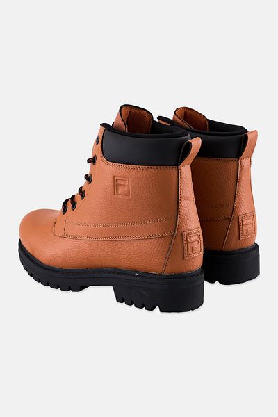 FILA Men Edgewater Lace Up Ankle Boots, Brown