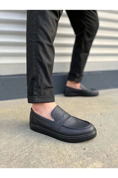 Beruflic Estilo X Laceless Skin Men's Casual Sports Classic Shoes Cst - Black Brf180