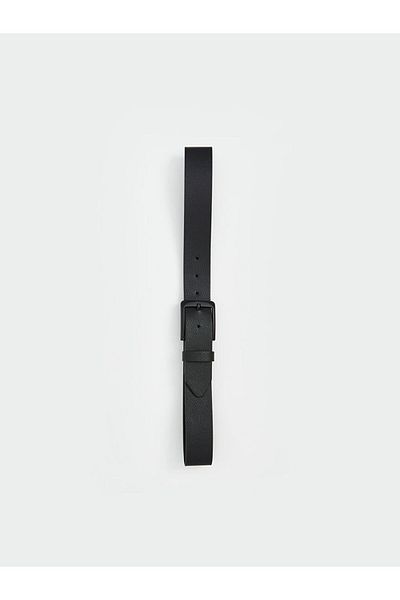 LC Waikiki Lcw Accessories Black Leather Look Men's Belt
