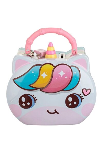 OEM Pusculita Metalica Unicorn cu Lacat 14x8x13cm