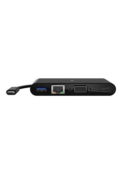 Belkin Multi-port Station USB-C4 Port (USB-A/RJ-45/HD VGA/4K HDMI)