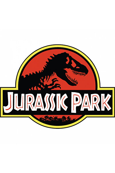 INOVATIX Set de 8 piese, autocolant cu logo-ul Jurassic Park, INOVATIX®. 6 cm