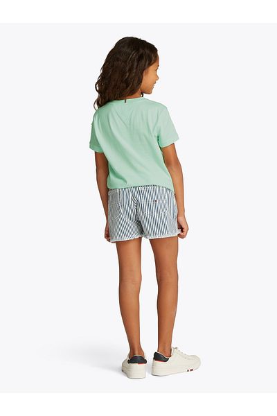 Tommy Hilfiger Girls Dew Green Flag Character T-Shirt