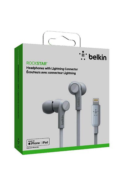 Belkin Rockstar In-Ear Earphones Wired Lightning In-line Microphone