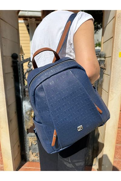 Just Polo Women's Printed Oversized Backpack