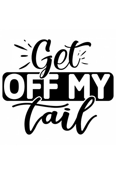 INOVATIX Set de 8 piese, autocolant Dă-te jos din coada mea, INOVATIX®. 6 cm