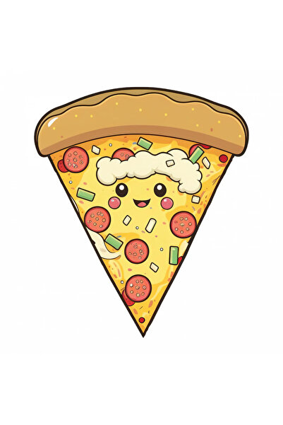 INOVATIX Set de 8 piese, autocolant felie de pizza crocantă, INOVATIX®. 6 cm