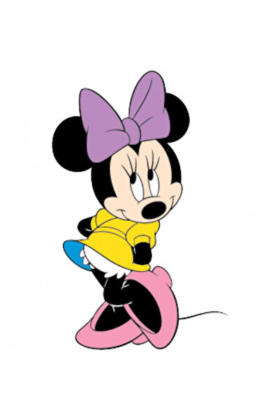 INOVATIX Set de 8 piese, autocolant Minnie cu fundă pe cap, INOVATIX®. 6 cm