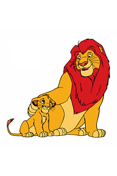 INOVATIX Σετ 8 τεμαχίων, Αυτοκόλλητο Βασιλιάς Λιοντάρι και Σίμπα, INOVATIX®. ...