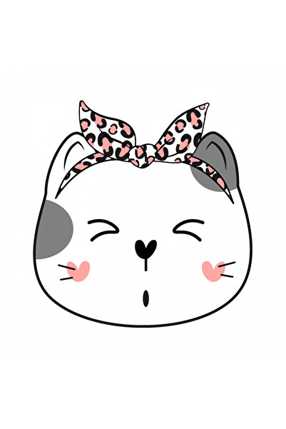 INOVATIX Set de 8 piese, autocolant Pisicuță pufoasă, INOVATIX®. 6 cm