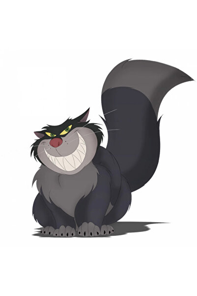 INOVATIX Set de 8 piese, autocolant Lucifer din Cenușăreasa râde răutăcios, I...