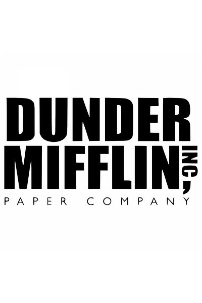 INOVATIX Set of 8 pieces, Sticker Dunder Mifflin, INOVATIX®. 6 cm