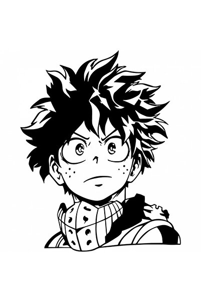 INOVATIX Set de 8 piese, autocolant My Hero Academia - Izuku Midoriya Deku An...