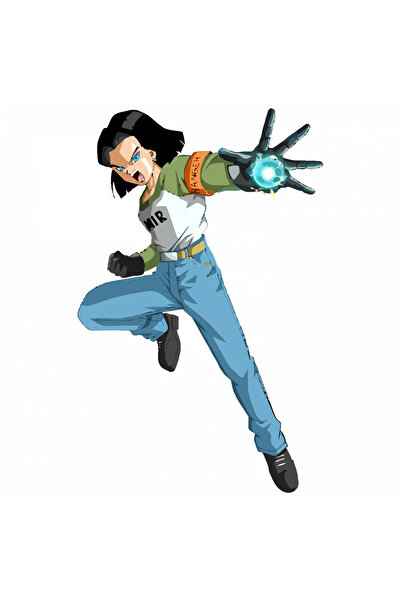 INOVATIX Set de 8 piese, autocolant Dragon Ball Android 17 luptă, INOVATIX®. ...