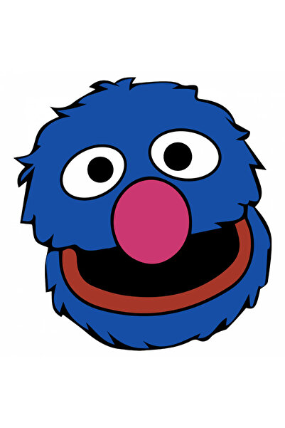 INOVATIX Σετ 8 τεμαχίων, Αυτοκόλλητο Grover Sesame Street, INOVATIX®. 6 εκ.