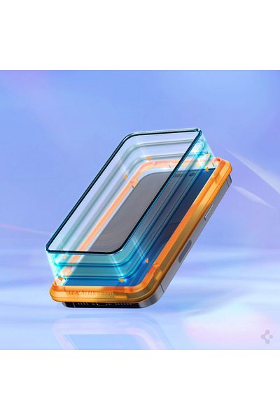 Spigen IPhone 14 Pro Case (set of 2) - Spigen Glas.TR Align Master - Black