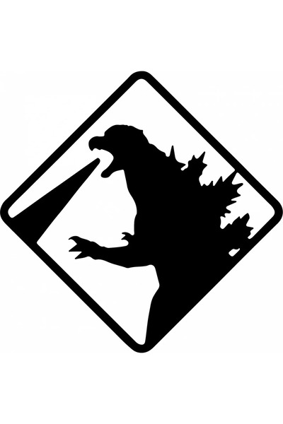 INOVATIX Set de 8 piese, autocolant Regele Monștrilor Godzilla furios, INOVATIX®. 6 cm