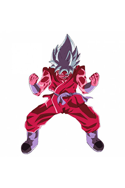 INOVATIX Set de 8 piese, autocolant Goku Super Saiyan Kaioken Dragon Ball Z, ...