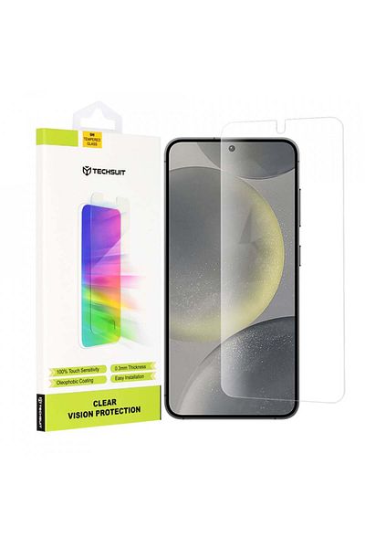 Techsuit Samsung Galaxy S24 Screen Protector - Techsuit Clear Vision Glass - Transparent
