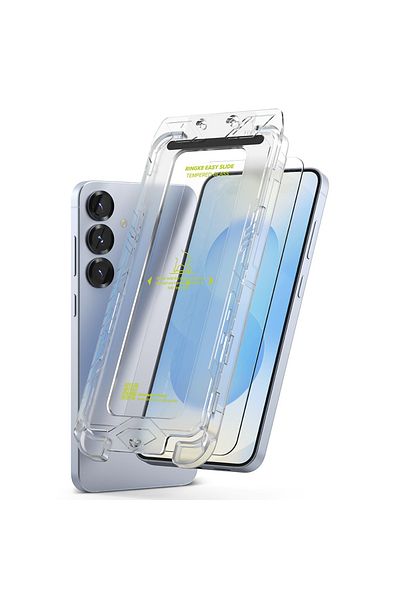 Ringke Folie de protecție pentru Samsung Galaxy S25 (set de 2) - Ringke Easy Slide din sticlă securizată - Transparentă