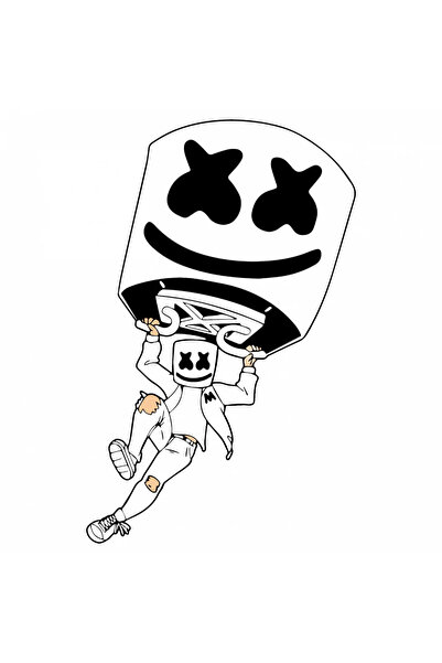 INOVATIX Set de 8 piese, autocolant Dj Marshmello stick de cântăreț, INOVATIX...