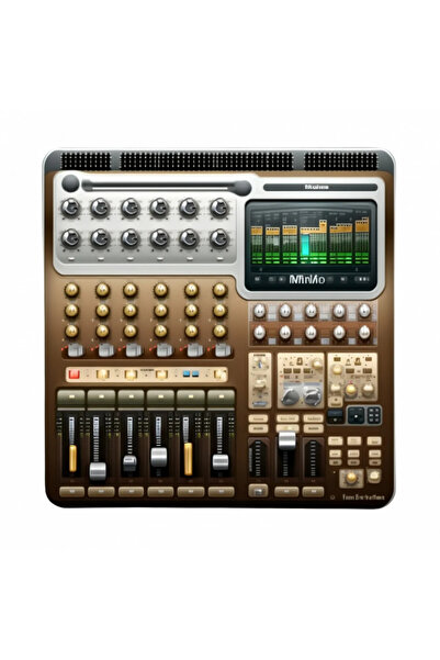 INOVATIX Set de 8 autocolante retro pentru mixer muzical, INOVATIX®. 6 cm