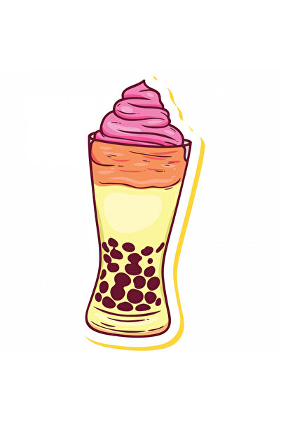 INOVATIX Σετ 8 τεμαχίων, Αυτοκόλλητο ποτήρι Cappuccino, INOVATIX®. 6 cm