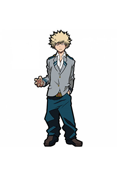 INOVATIX Σετ 8 τεμαχίων, Αυτοκόλλητο My Hero Academia Katsuki Bakugo serious ...