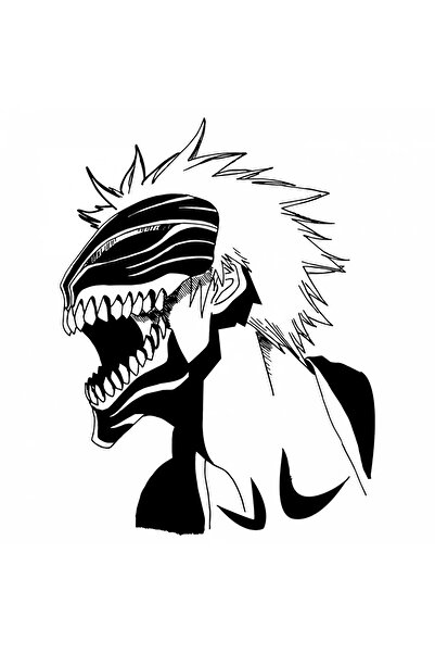 INOVATIX Set de 8 piese, autocolant Ichigo Kurosaki Bleach manga, INOVATIX®. 6 cm