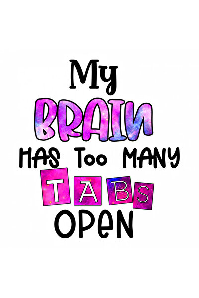 INOVATIX Σετ 8 τεμαχίων, Αυτοκόλλητο Ο εγκέφαλός μου έχει πάρα πολλές γλωττίδ...