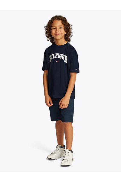 Tommy Hilfiger Boys Dark Night Navy Varsity Logo T-Shirt