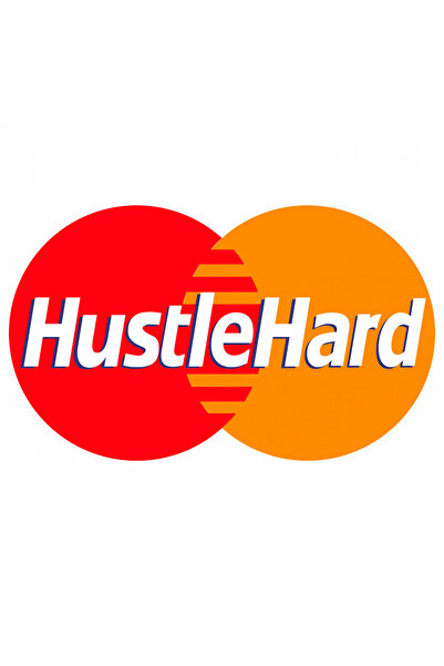 INOVATIX Set de 8 piese, autocolant HUSTLE HARD, INOVATIX®. 6 cm