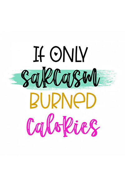 INOVATIX Set de 8 piese, autocolant „Doar sarcasm, calorii arse”, INOVATIX®. ...