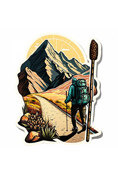 INOVATIX Set de 8 autocolante pentru drumeți, INOVATIX®. 6 cm