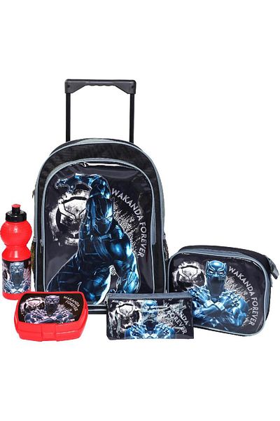 Marvel Black Panther 5-in-1 Value Set Trolley Bag with Accessory