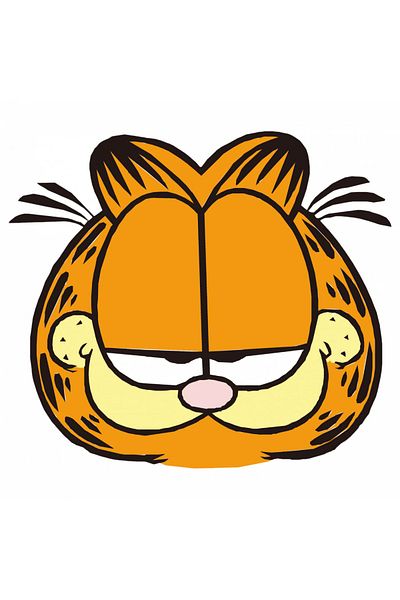 INOVATIX Set of 8 pieces, Angry Garfield Sticker, INOVATIX®. 6 cm