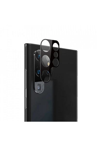 Techsuit Camera Film for Samsung Galaxy S23 Ultra - Techsuit Full Camera Glass - Black