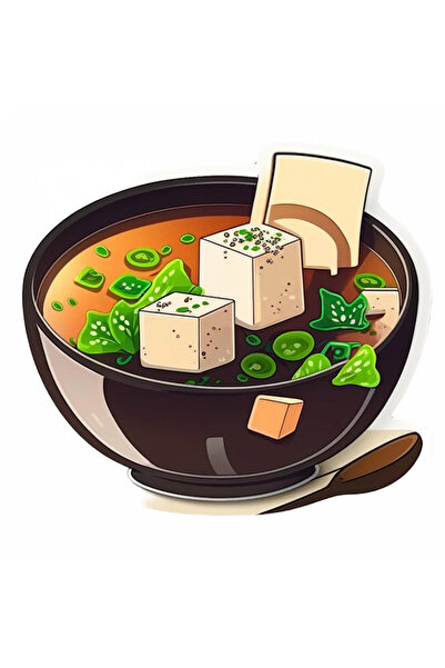 INOVATIX Set de 8 piese, autocolant pentru boluri de supă miso, INOVATIX®. 6 cm