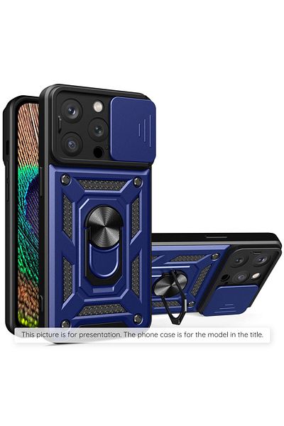Techsuit Carcasă pentru iPhone 12 - Seria Techsuit CamShield - Albastră