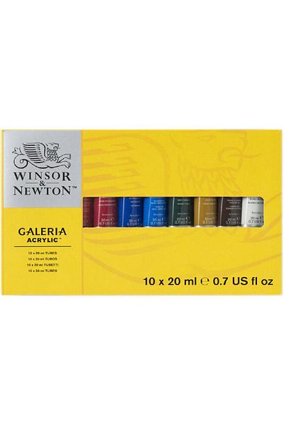Winsor Newton Galeria Tube Set Acrylic Color Set 10 Colors 20.00 ml
