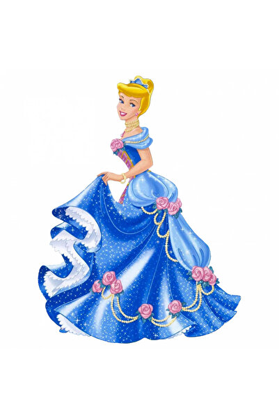 INOVATIX Set de 8 piese, autocolant Cenușăreasa cu rochie din tul, INOVATIX®. 6 cm