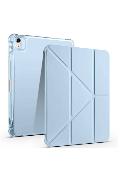 Başkenttekno حافظة iPad Air 11 2025 M3 ثلاثية الطي مع حامل ومقصورة للقلم