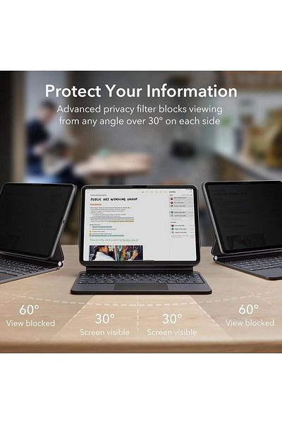 ESR IPad Pro 13 (2024) Screen Protector - ESR Magnetic Privacy Screen Protector - Privacy