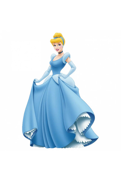 INOVATIX Set de 8 piese, autocolant Cenușăreasa cu rochie lungă, INOVATIX®. 6 cm