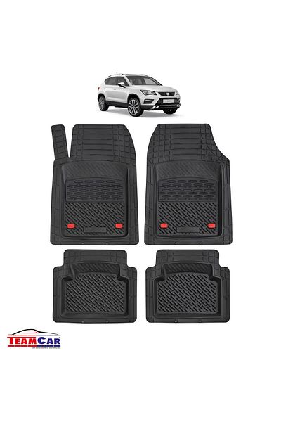 TEAMCAR Covorașe auto tip tavă compatibile cu Seat Ateca Mk1 (2016) - SUV