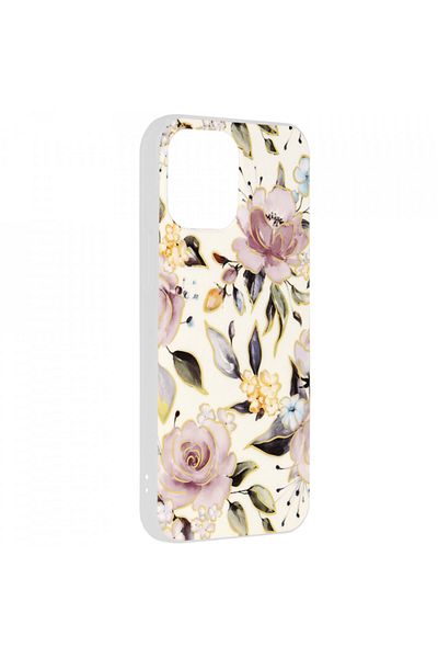 Techsuit Case for iPhone 13 Pro Max - Techsuit Marble Series - Chloe White