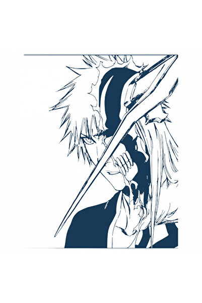 INOVATIX Set de 8 piese, autocolant Bleach Anime Ichigo Kurosaki, INOVATIX®. ...