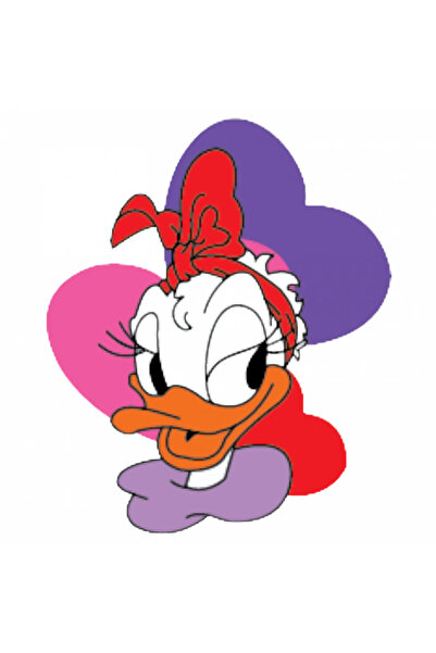 INOVATIX Set de 8 autocolante Daisy Duck superbă cu bandă de susținere, INOVA...