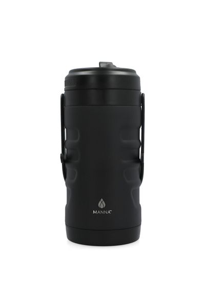 manna Olympus Stainless Steel Leakproof Double Wall Water Bottle Black