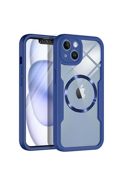 Techsuit Carcasă iPhone 13 + Folie - Techsuit ColorVerse 360 ​​MagSafe Series - Albastră